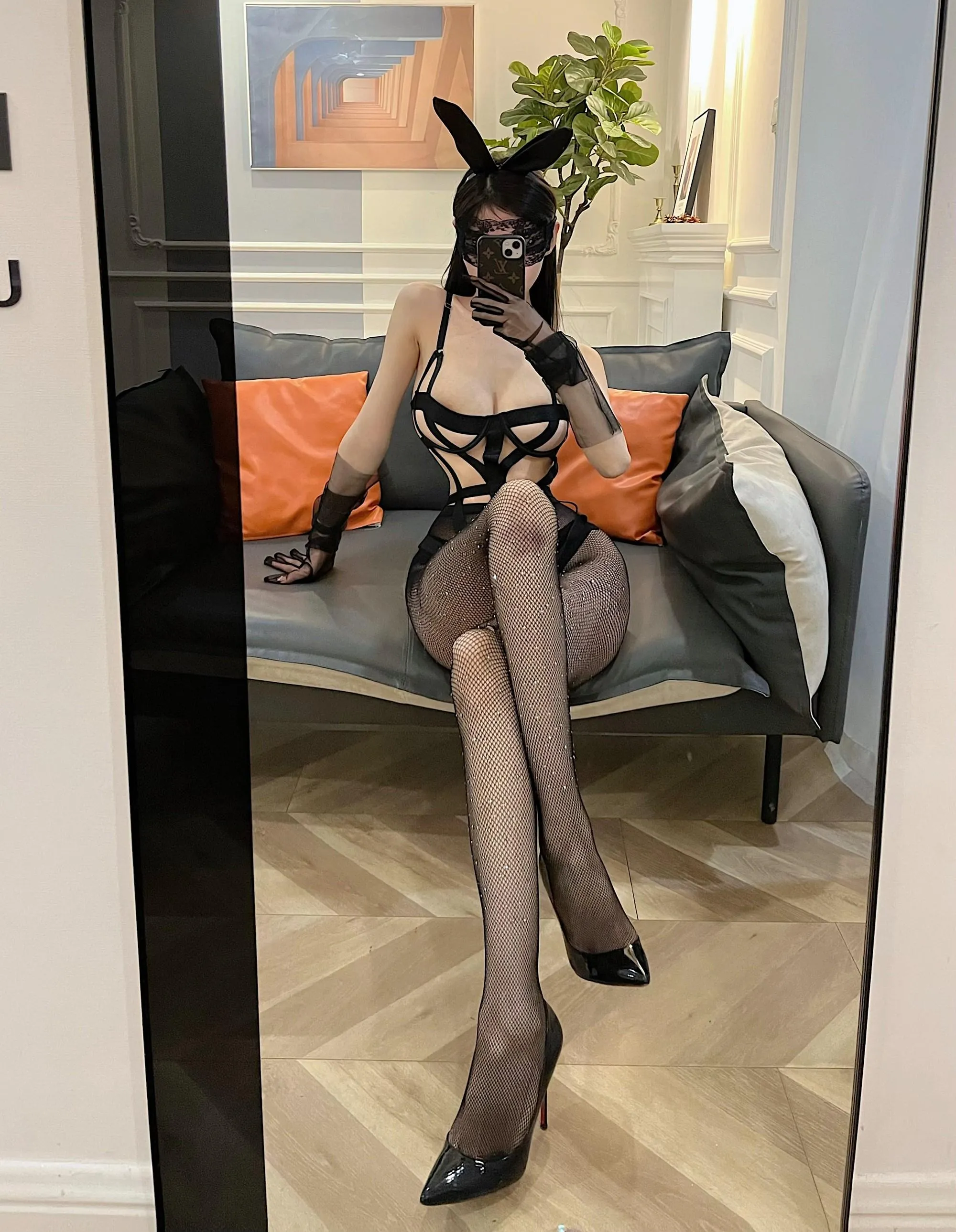 NO.055 脸红Dearie – 微密圈系列  脱丝的模样 [23P]插图8